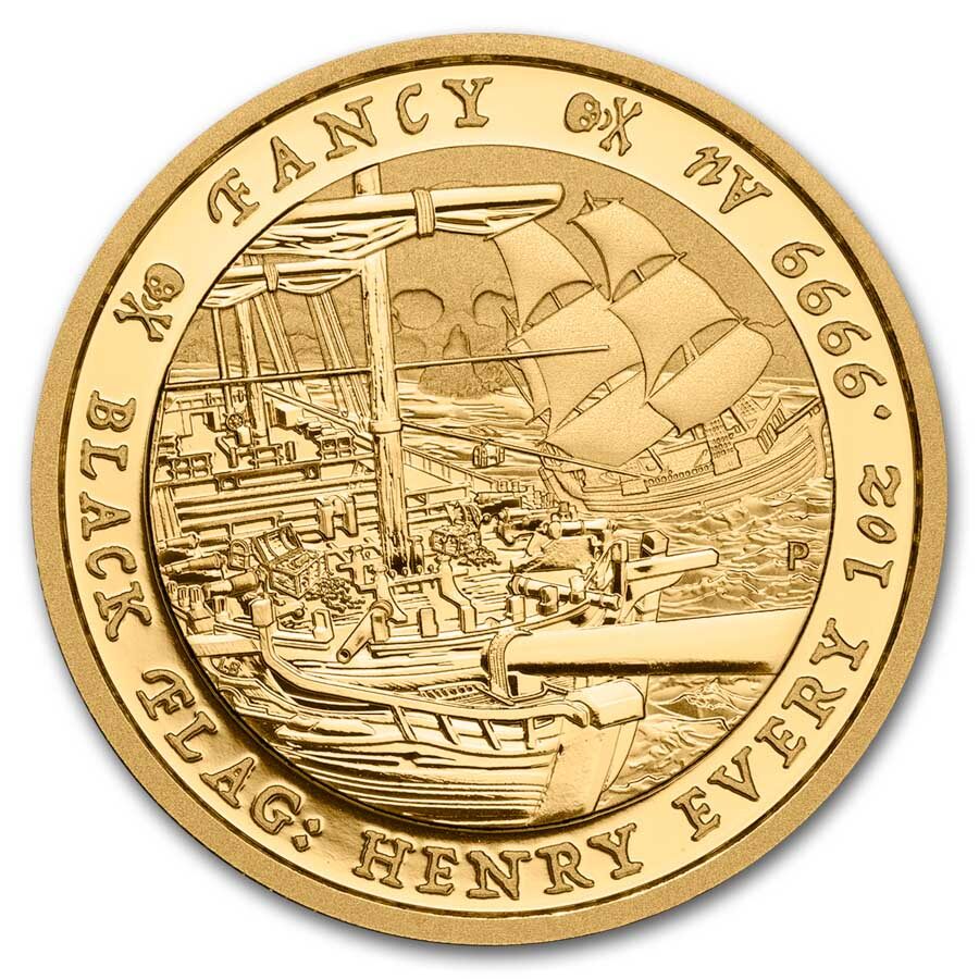 2023 Tuvalu 1 oz Gold Black Flag The Fancy MS-70 PCGS (COA)