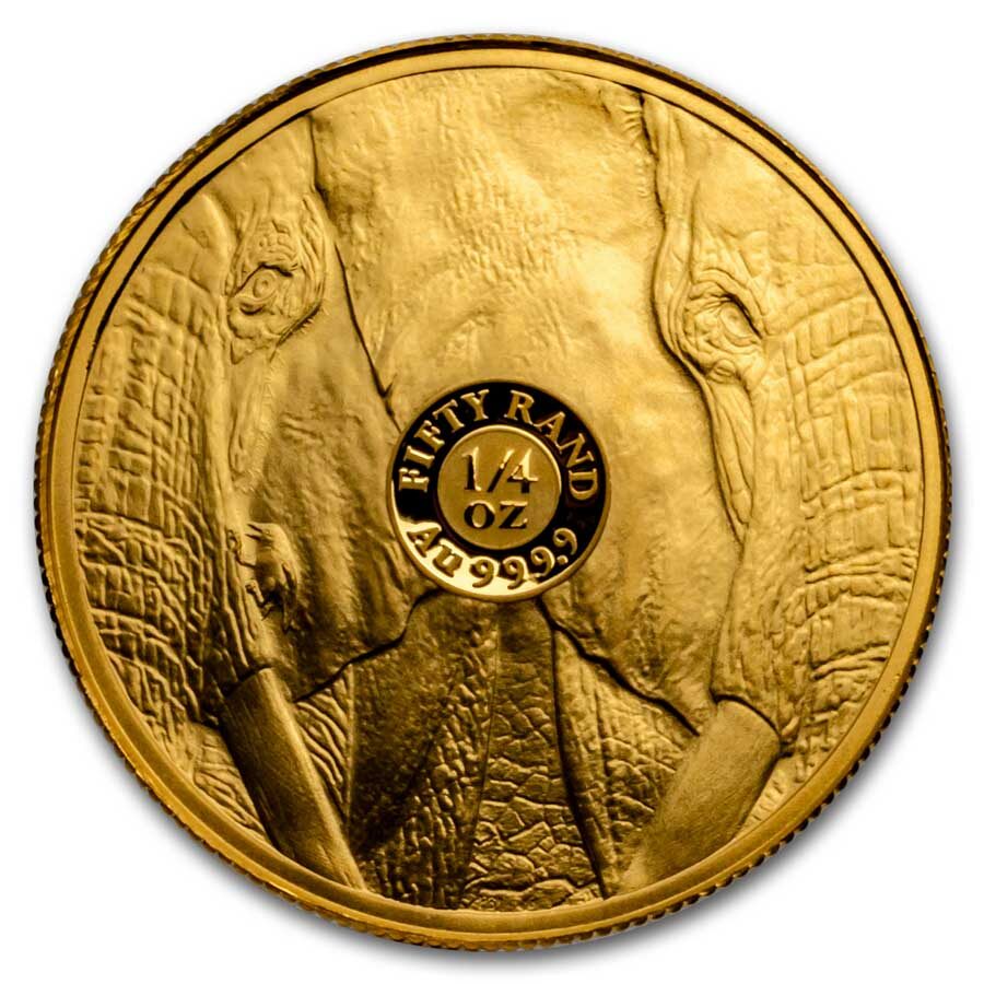 2024 South Africa 1/4 oz Proof Gold Big Five Elephant