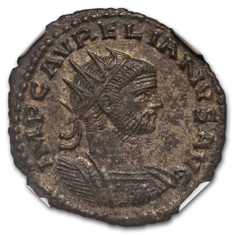 Roman BI Double Denarius Aurelian (270-275 AD) AU NGC (Random)