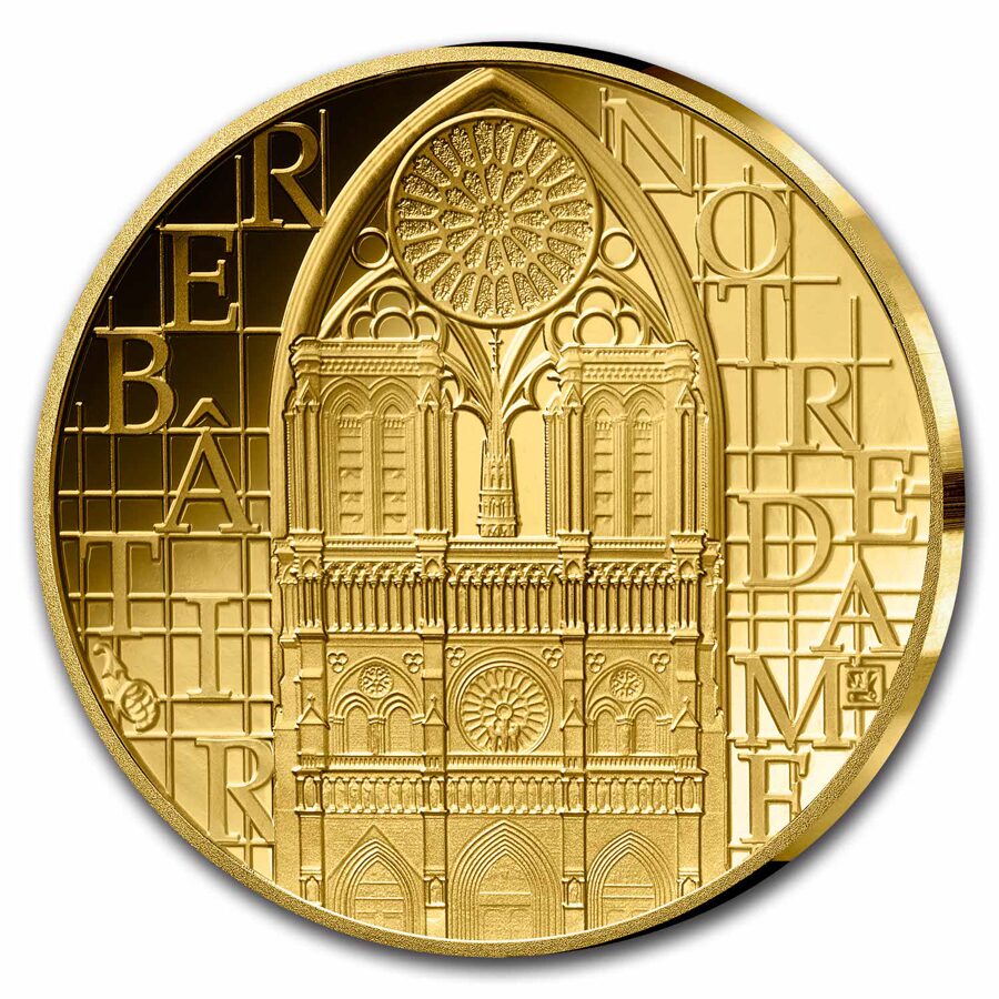2024 1/10 oz Proof Gold €10 Excellence Series (Notre-Dame)