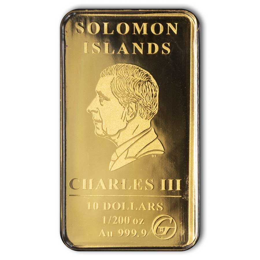 Solomon Islands 1/200 oz Gold Zodiac Ingot (Libra)