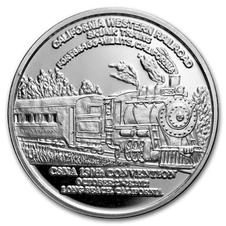 1 oz Silver Art Round - CSNA Long Beach California (Random Motif)