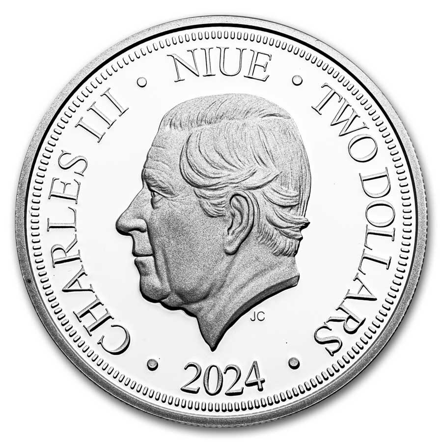2024 Niue 1 oz Silver $2 Disney Aurora in Special Jewelry Box