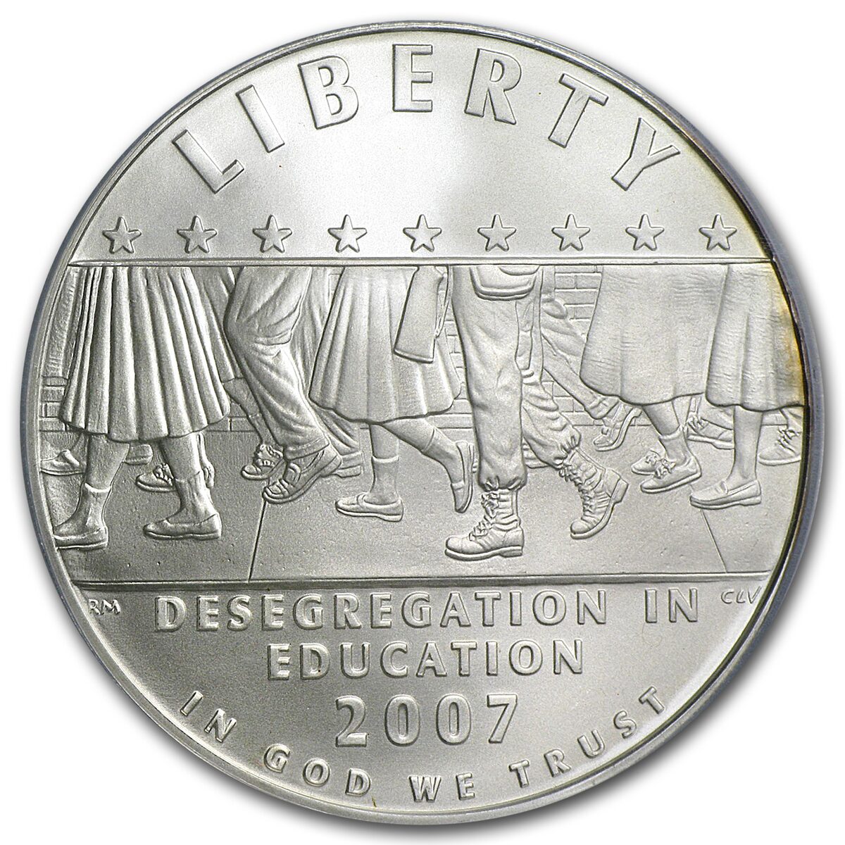2007-P School Desegregation $1 Silver Commem MS-69 PCGS
