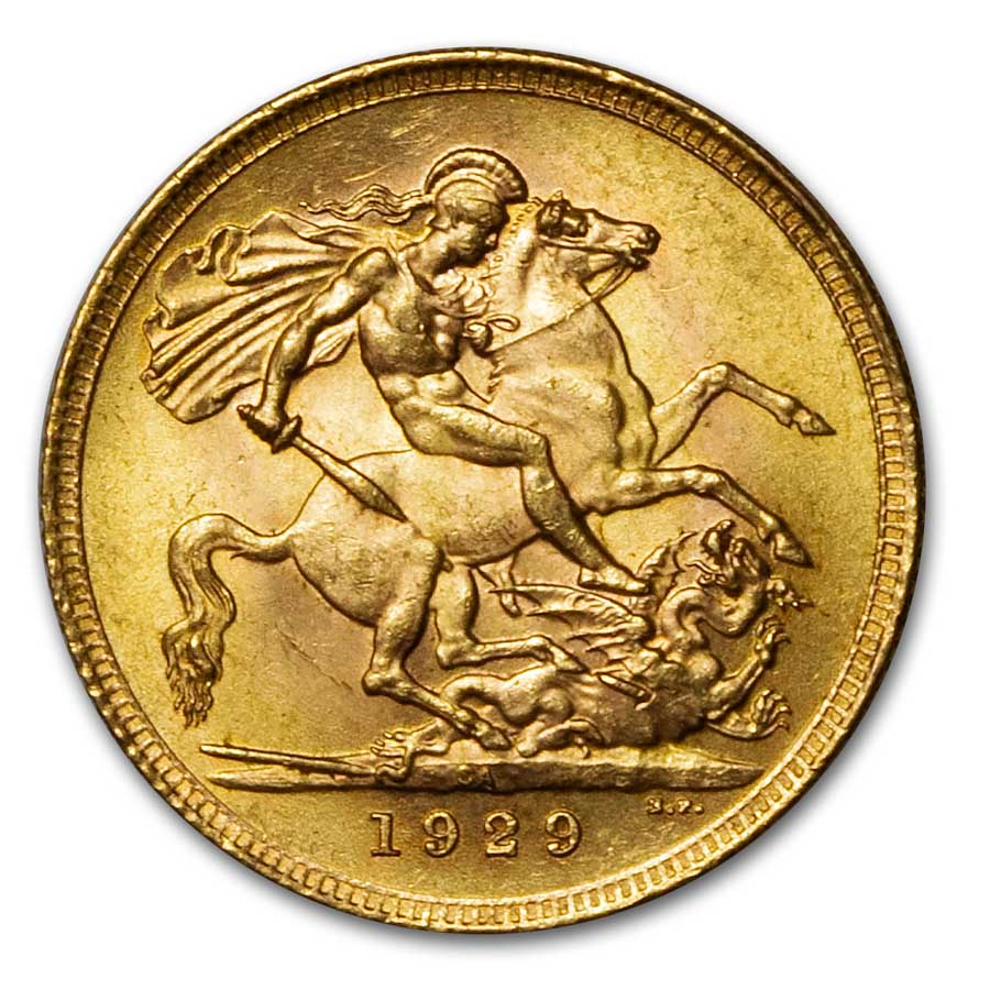1925-1932 South Africa Gold Sovereign George V BU