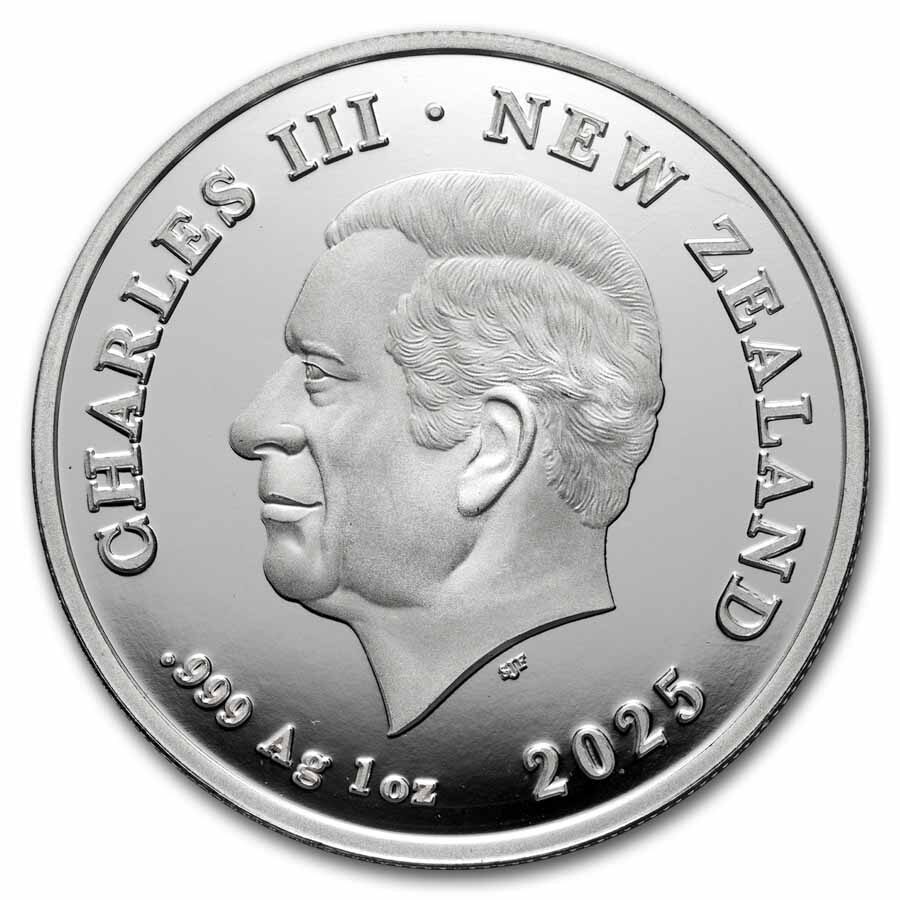 2025 New Zealand 1 oz Silver Dwelling Taniwha: Water BU