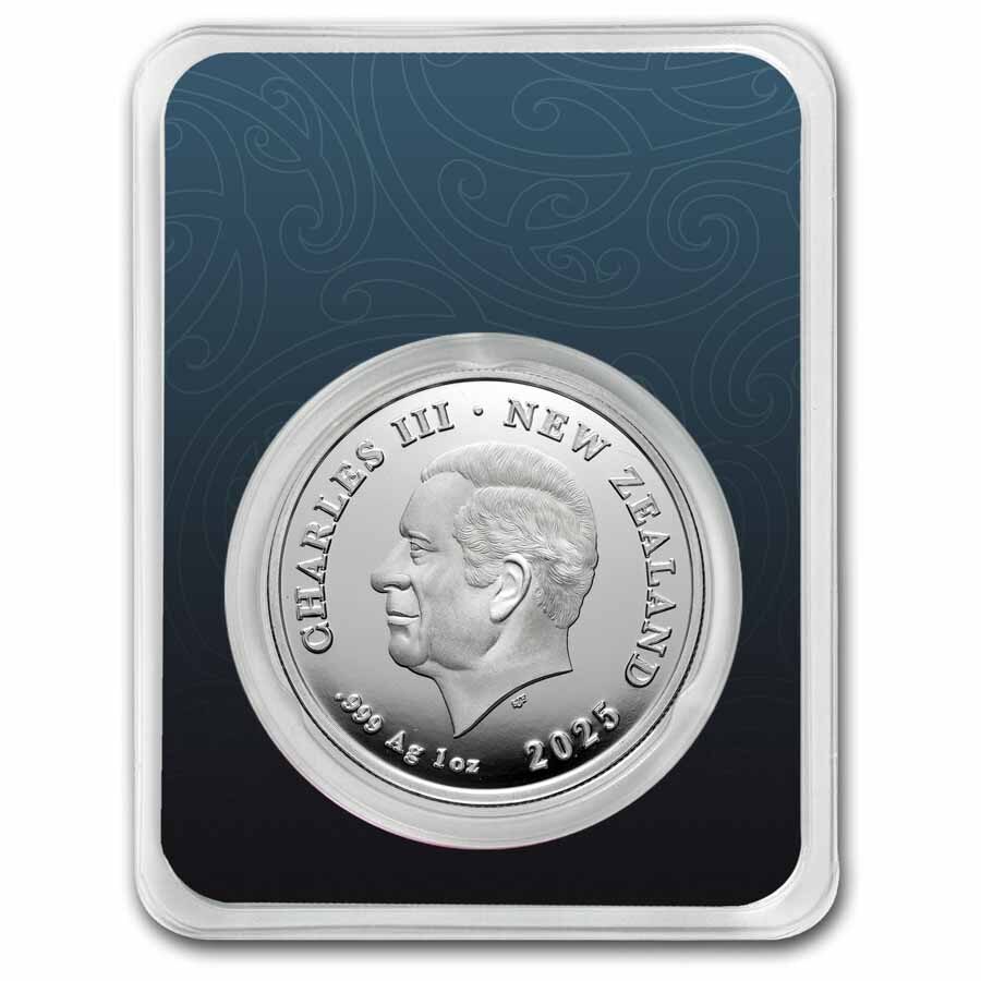 2025 New Zealand 1 oz Silver Dwelling Taniwha: Water in TEP