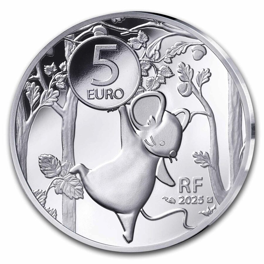 2025 France Silver €5 Colorized Proof My First Coin Collection