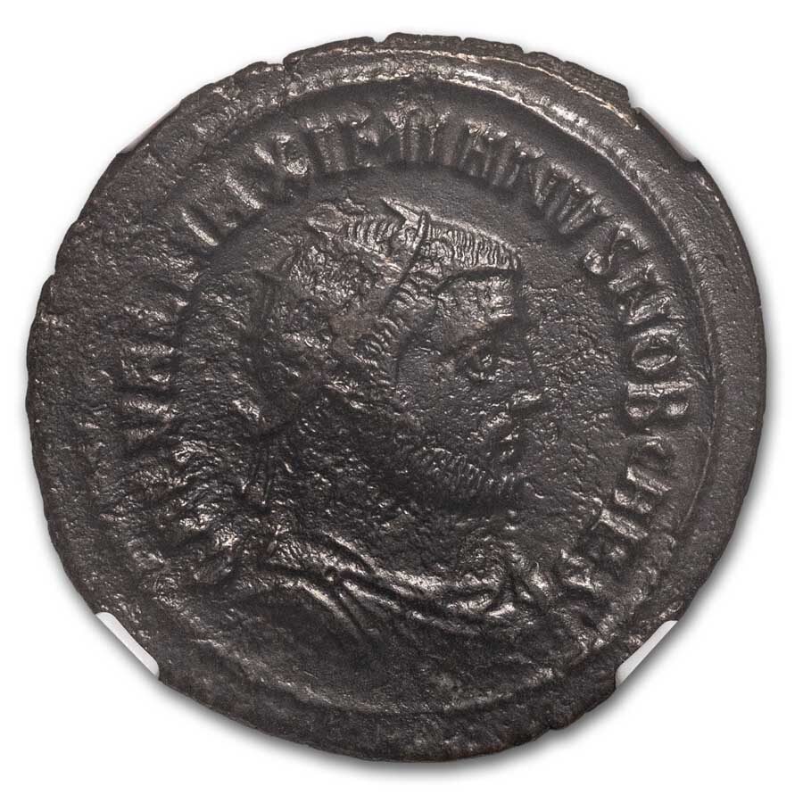 Roman Empire Silvered Aurelianianus Galerius (305-311 AD) VF NGC