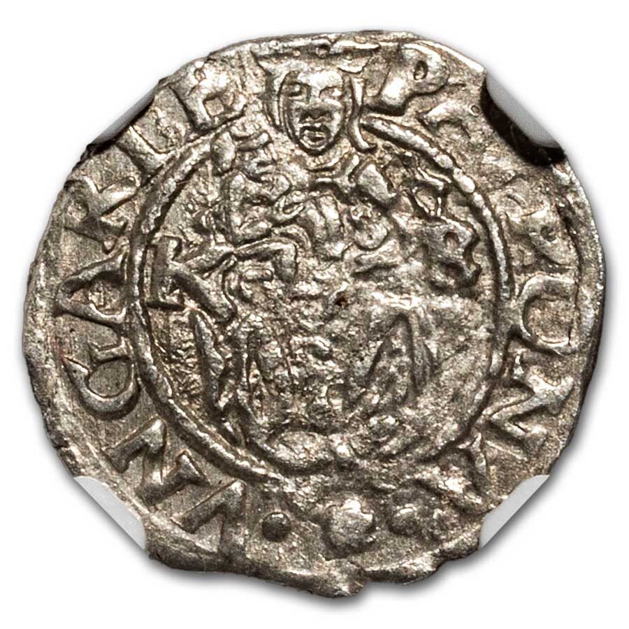 1500s-1600s KB Hungary Silver Denar MS-62 NGC (Story Vault)