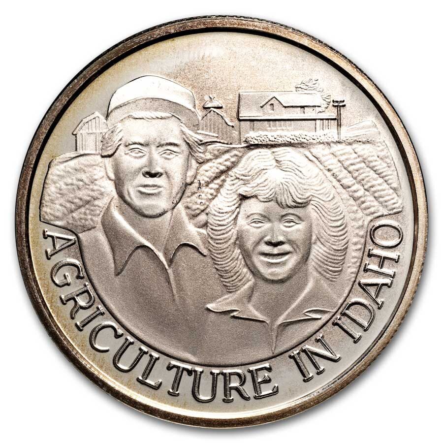 1 oz Silver Round - Idaho (Random Motif)
