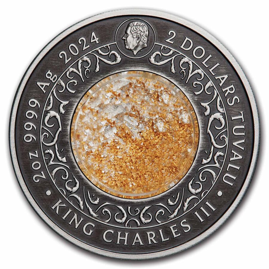 2024 Tuvalu 2 oz Silver Alicanto Antiqued & Colorized (Box)
