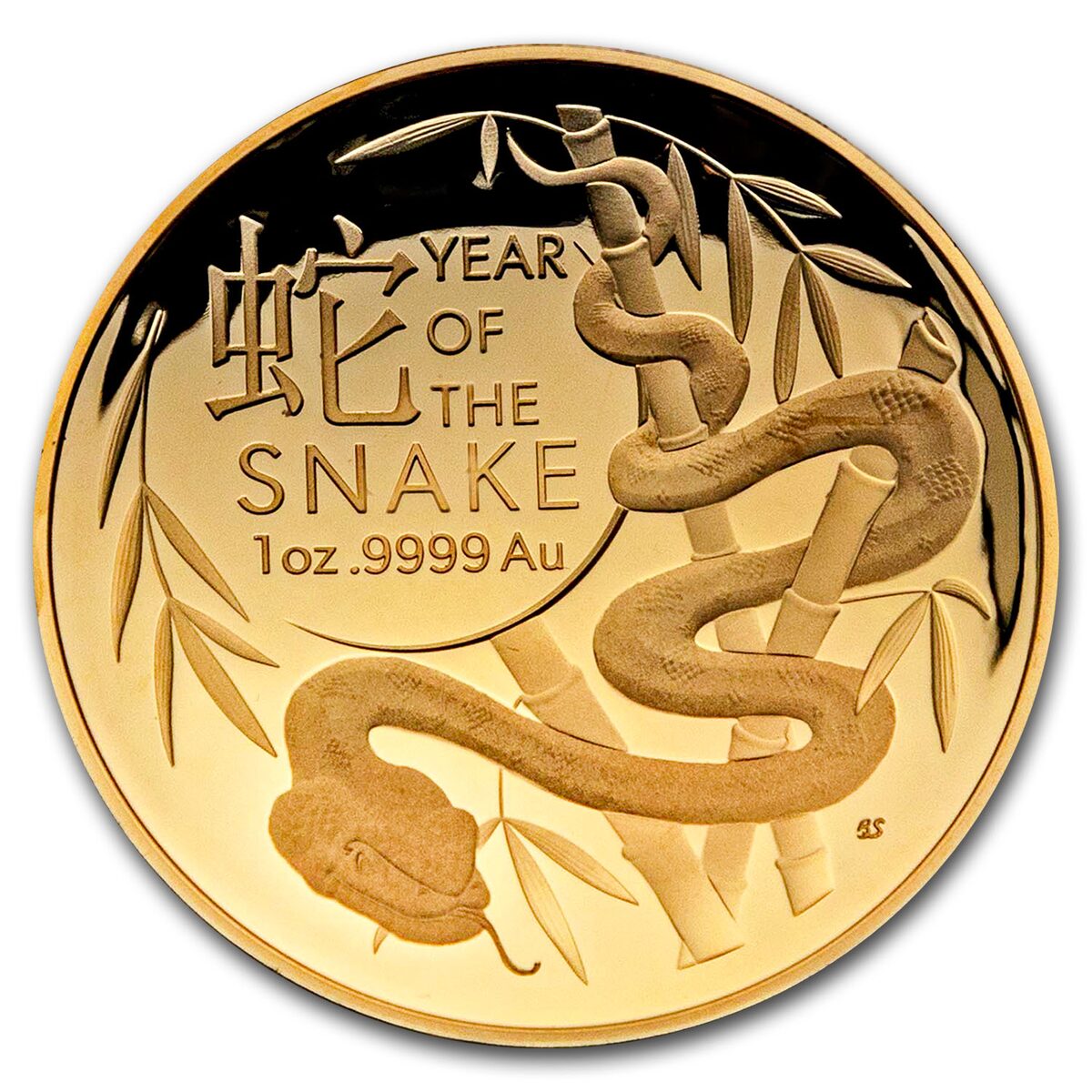 2025 Australia 1oz Gold $100 Lunar Year of the Snake Domed Proof