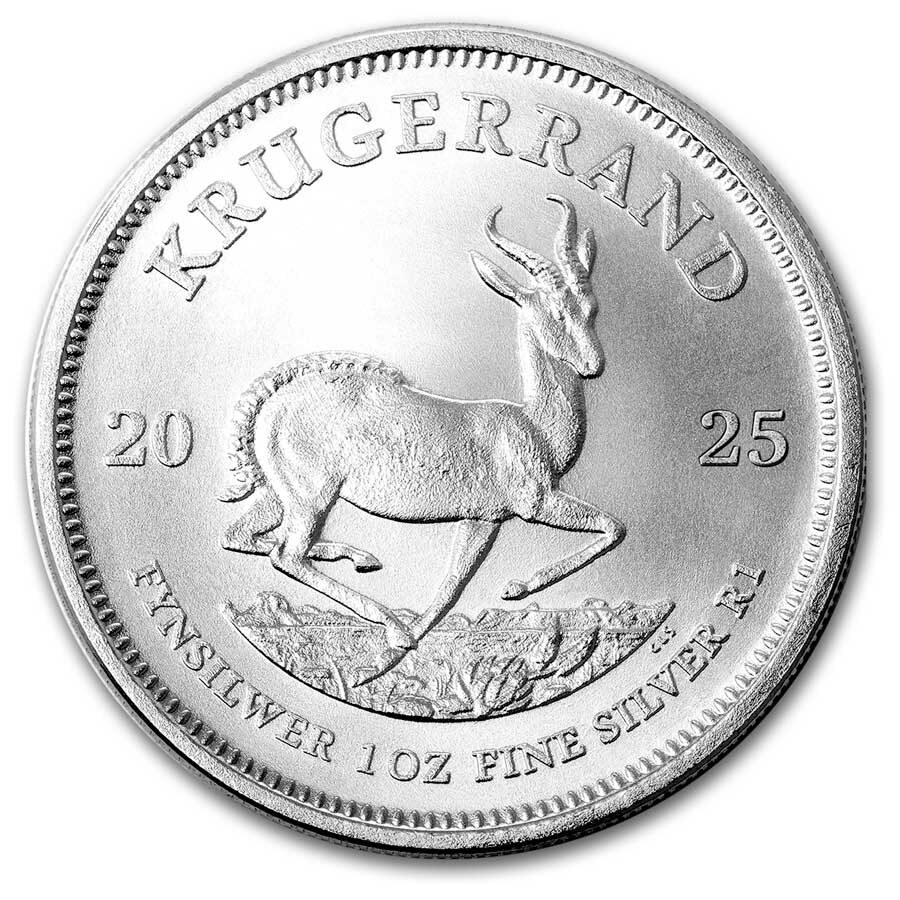 2025 South Africa 1 oz Silver Krugerrand (MintDirect® Single)