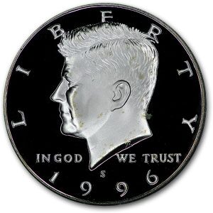 1996-S Silver Kennedy Half Dollar PR-69 PCGS