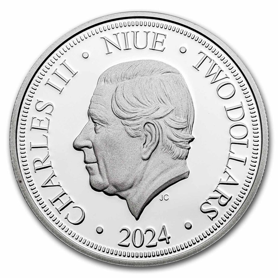 2024 Niue 1 oz Silver $2 Disney Jasmine in Special Jewelry Box