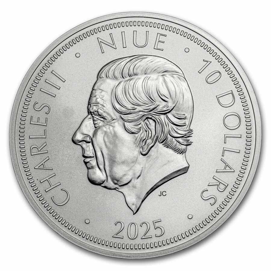 2025 Niue 5 oz Silver Czech Lion BU