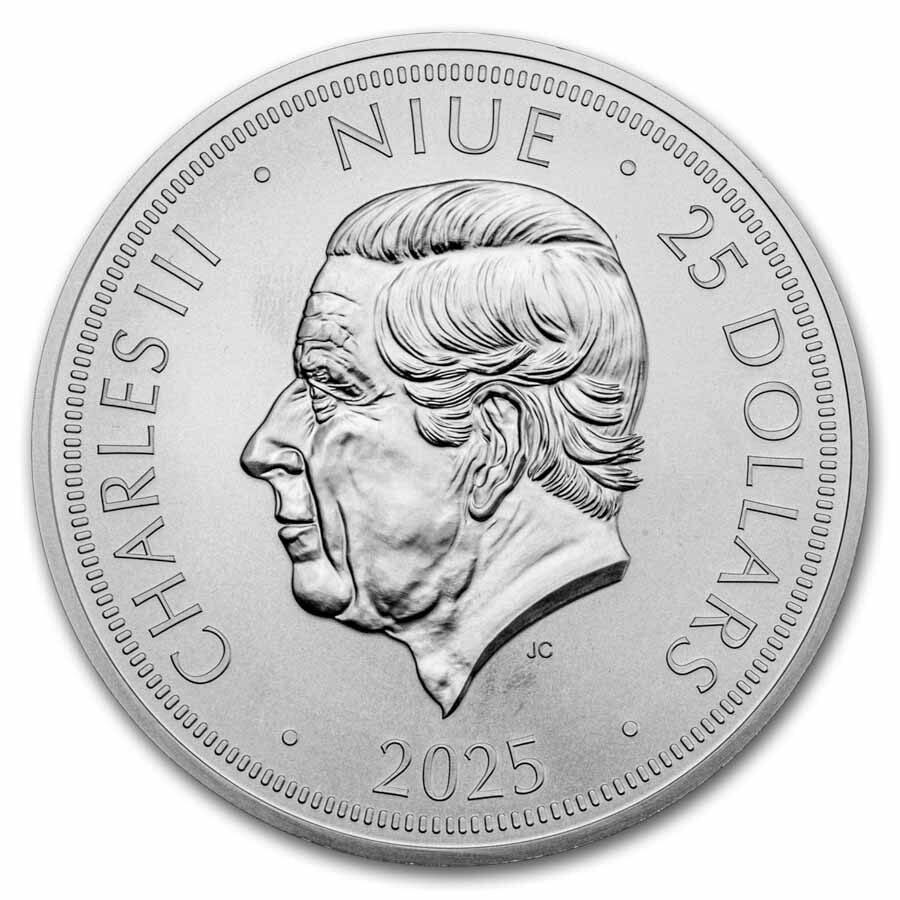 2025 Niue 10 oz Silver Czech Lion BU