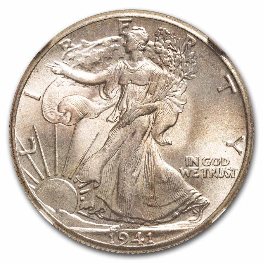 1940-1947 Walking Liberty Half-Dollar MS-65 NGC (Random)