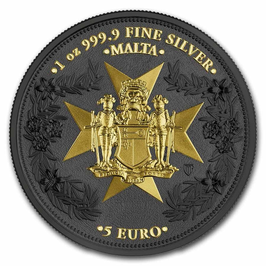 2024 Malta 1 oz Silver 5 Euro Golden Eagle Limited Edition