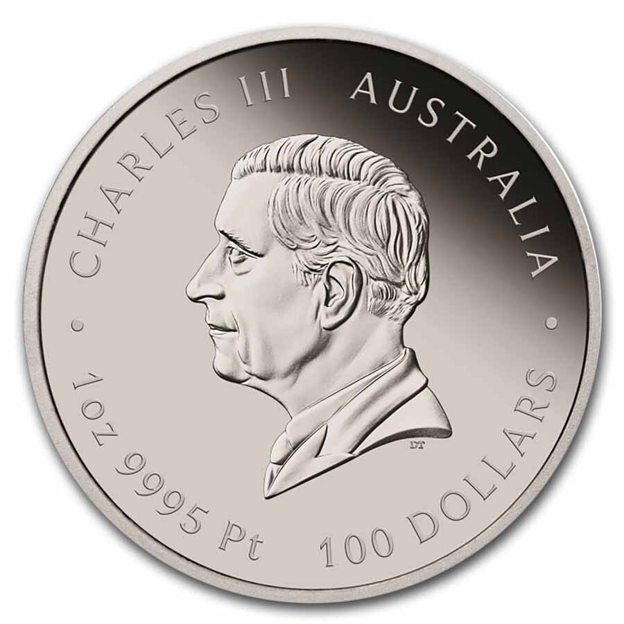 2024 AUS 1 oz Platinum Myths & Legends Rev. Proof Dragon & Koi