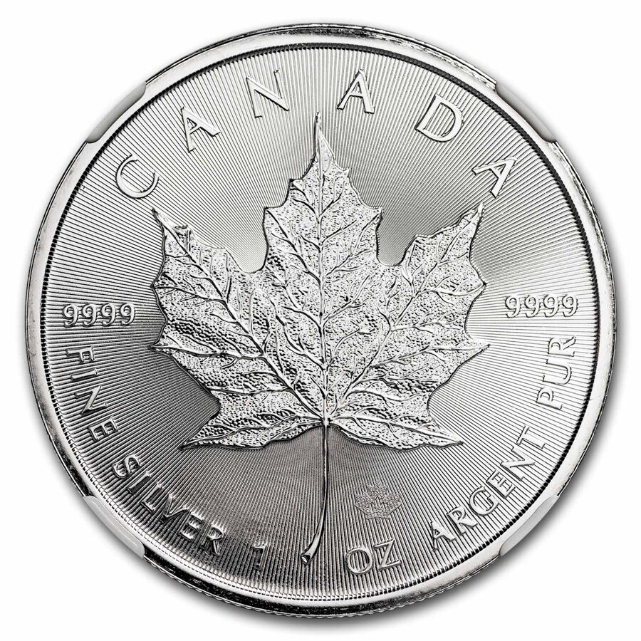2025 Canada 1 oz Silver Maple Leaf NGC Gem BU Early Release