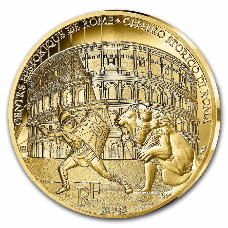2025 France 1/4 oz Gold Proof UNESCO (Colosseum)