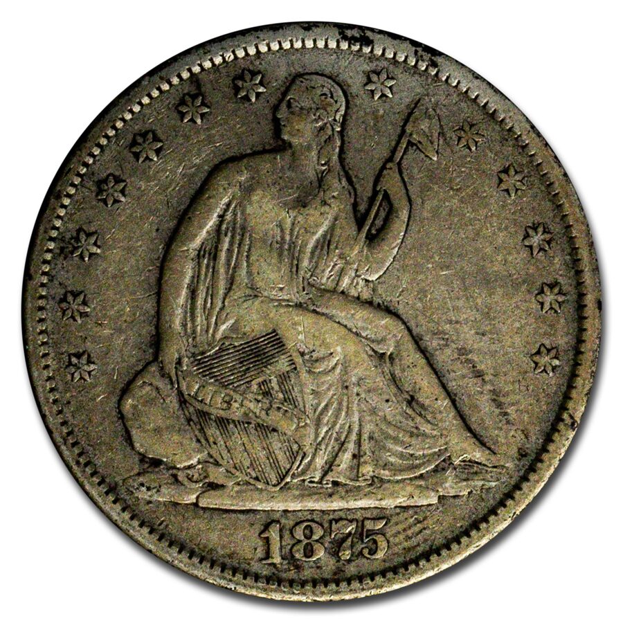 1875-S Liberty Seated Half Dollar VF