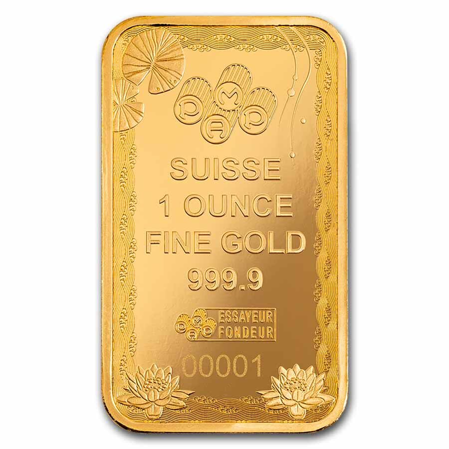 2025 1 oz Gold Bar - PAMP Good Luck Koi Fish (Assay)
