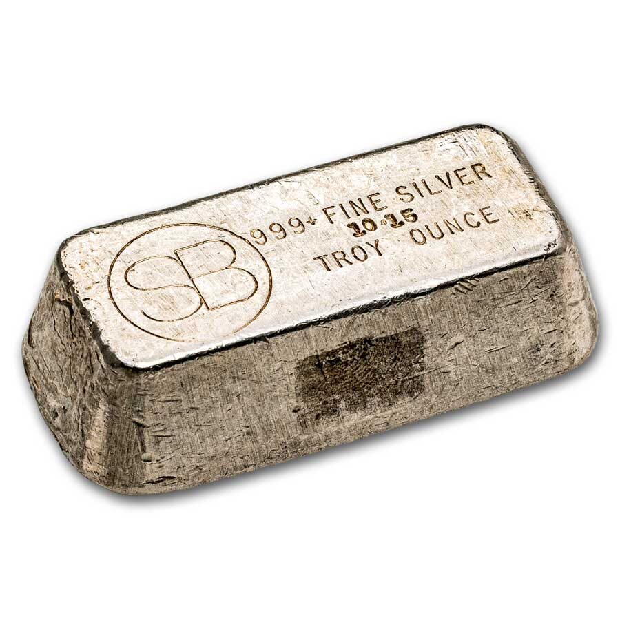 10.15 oz Silver Bar - Vintage SB