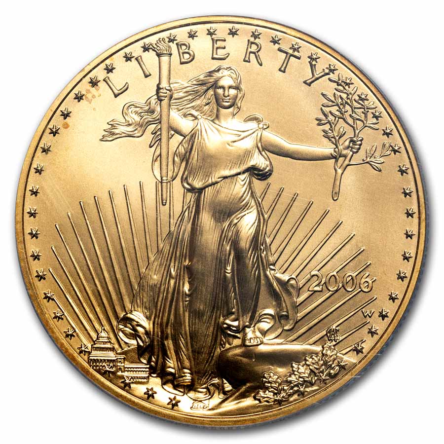 1 oz Burnished American Gold Eagle MS-69 PCGS (Random Year)