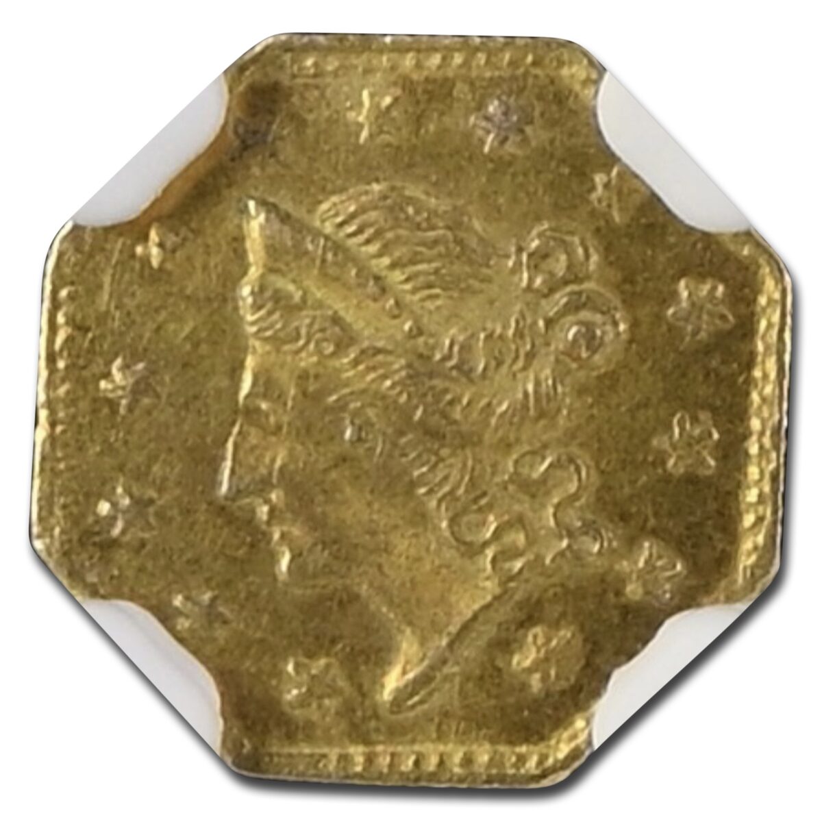 1856 Liberty Octagonal 50 Cent Gold MS-63 NGC (BG-307)