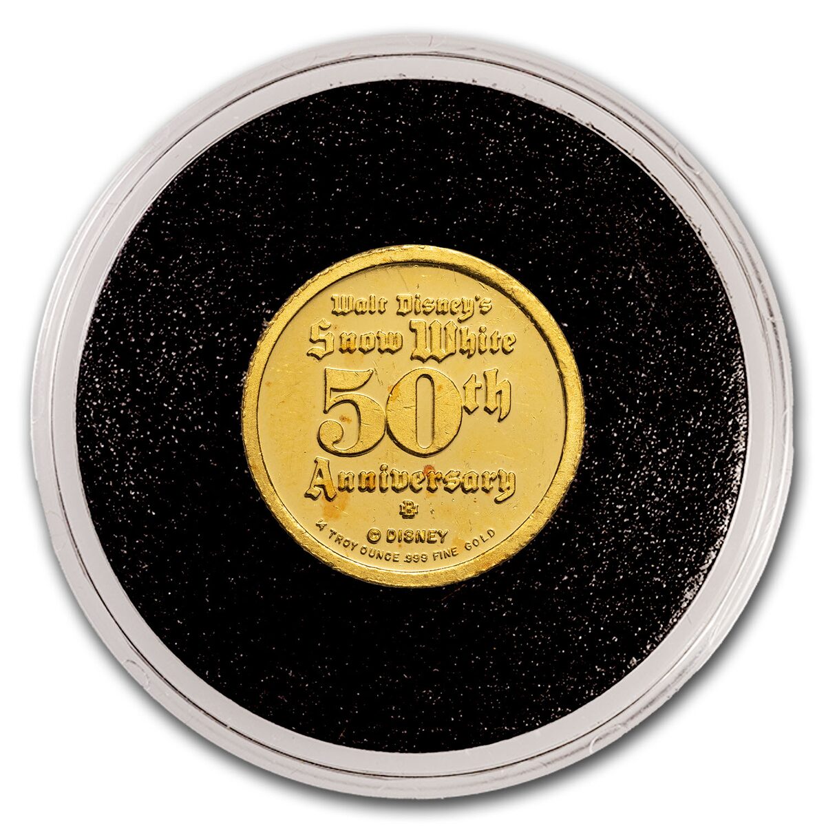 1/4 oz Gold - Disney's Snow White 50th Annv (Random, Scruffy)