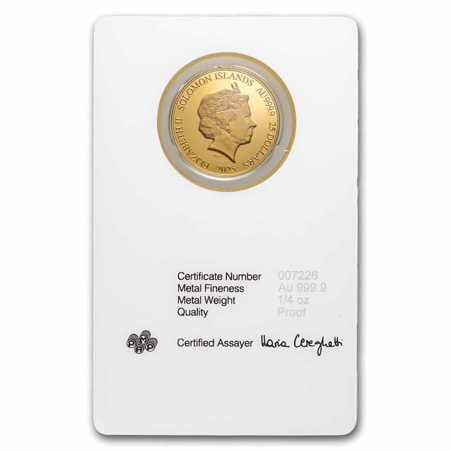 2025 PAMP Lady Liberty 1/4 oz Gold Proof