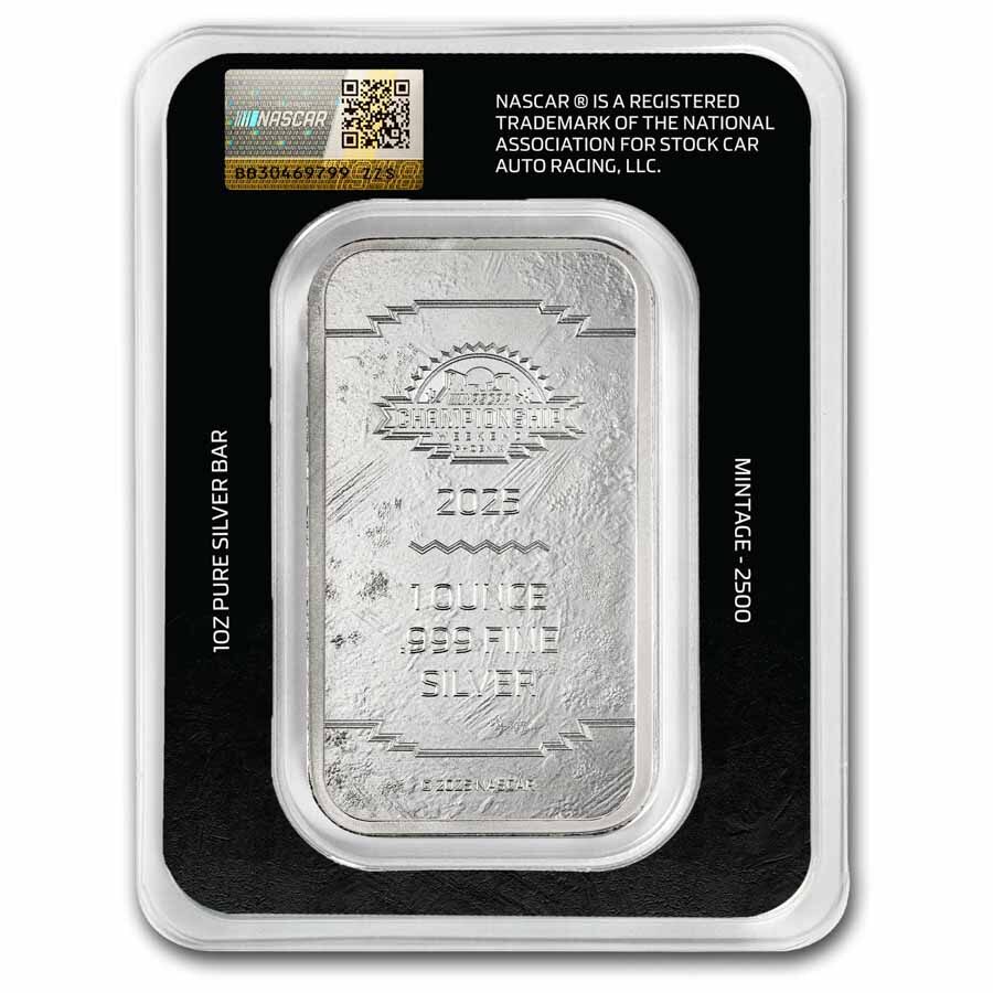 1 oz Ag Bar - NASCAR Cup Series Championship in Lenticular TEP