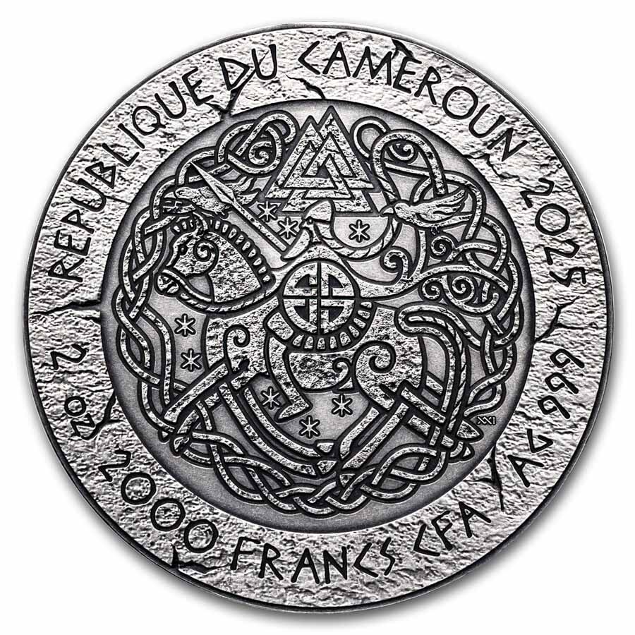 2025 Cameroon 2 oz Silver Way to Valhalla: Leif Eriksson