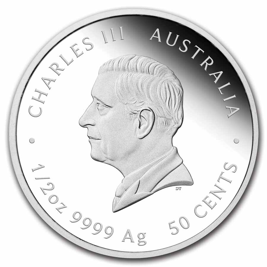 2025 Tuvalu 1/2 oz Silver Colorized Newborn Proof (Box)