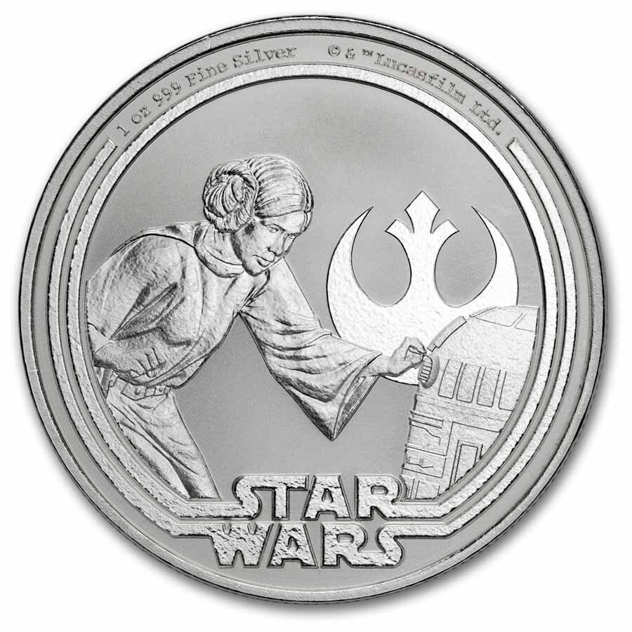 2025 Niue 1 oz Ag Star Wars Princess Leia (MD® Premier +PCGS FS)