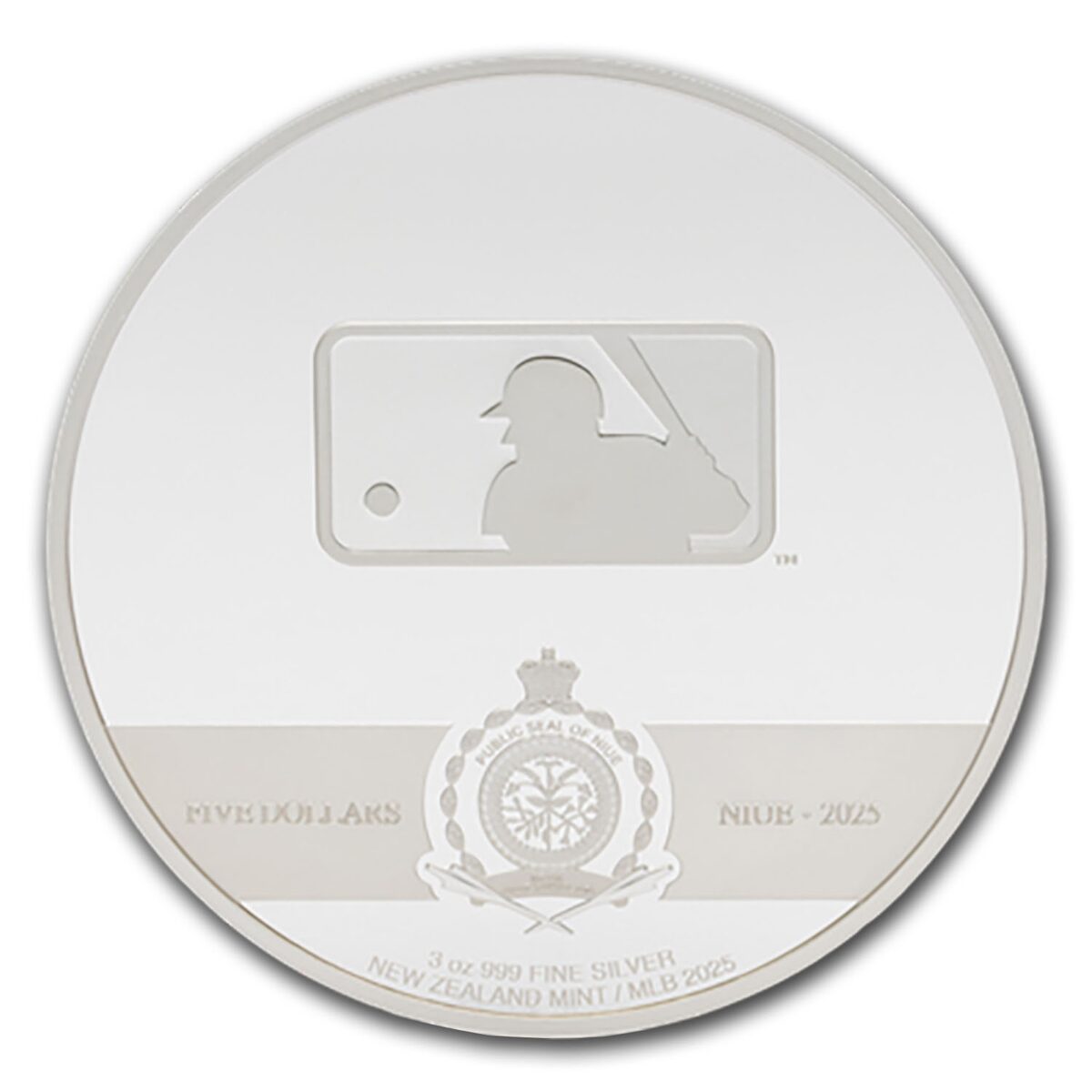 2025 Niue 3 oz Silver $5 MLB Milwaukee Brewers Team Logo
