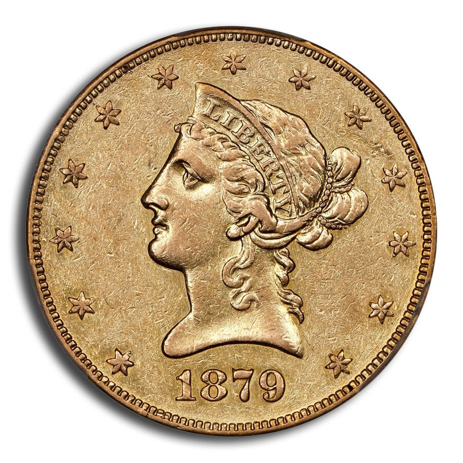 1879-CC $10 Liberty Gold Eagle AU-53 PCGS
