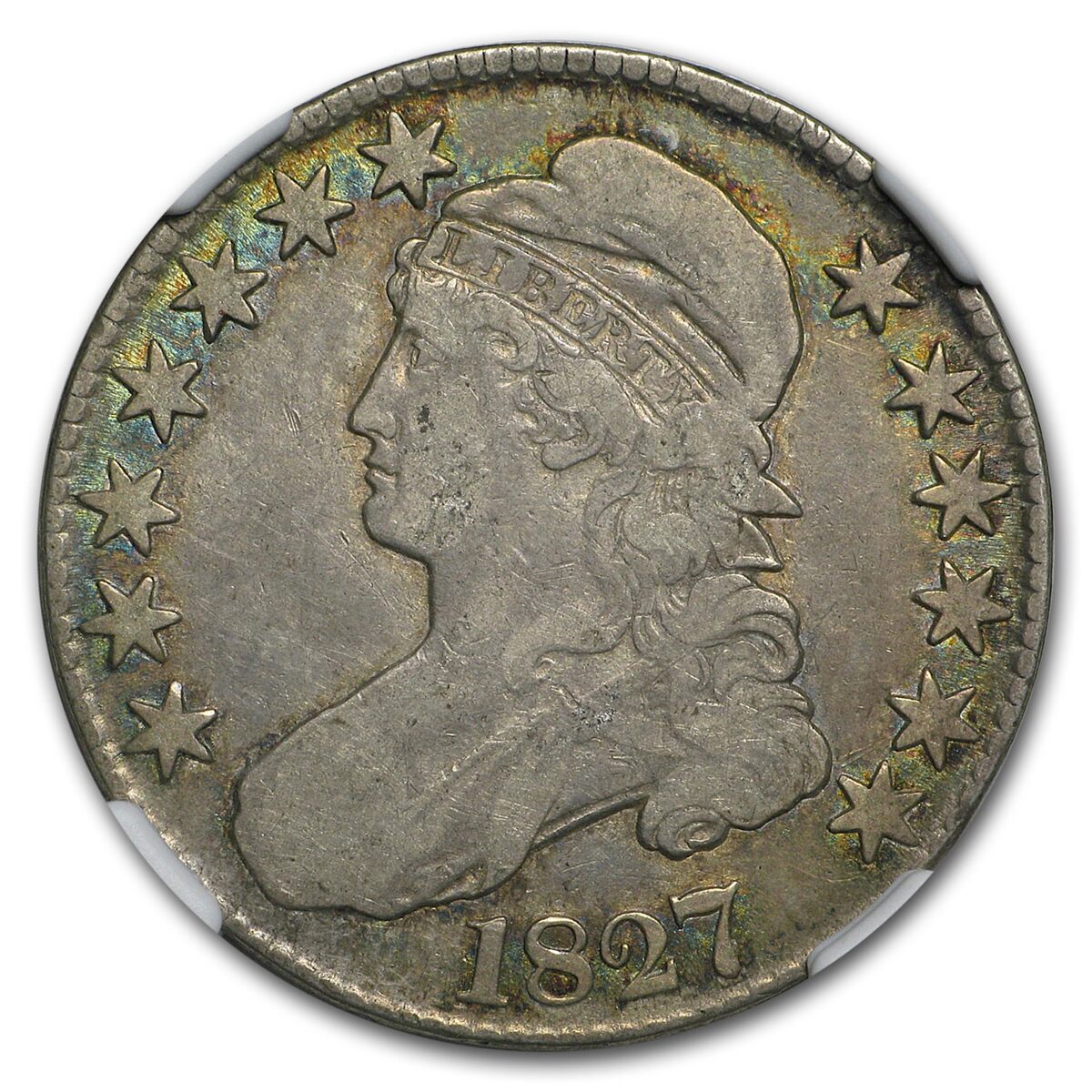 1827 Bust Half Dollar VF (Square Base 2)