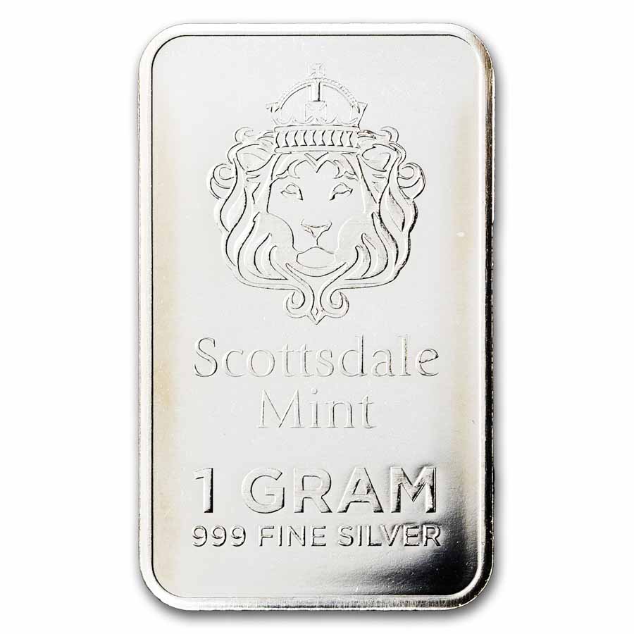 1 gram Silver Bar - Scottsdale Mint "Prepper Silver"