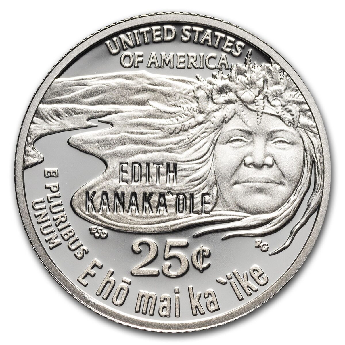 2023-S Edith Kanaka'ole Quarter Silver Proof