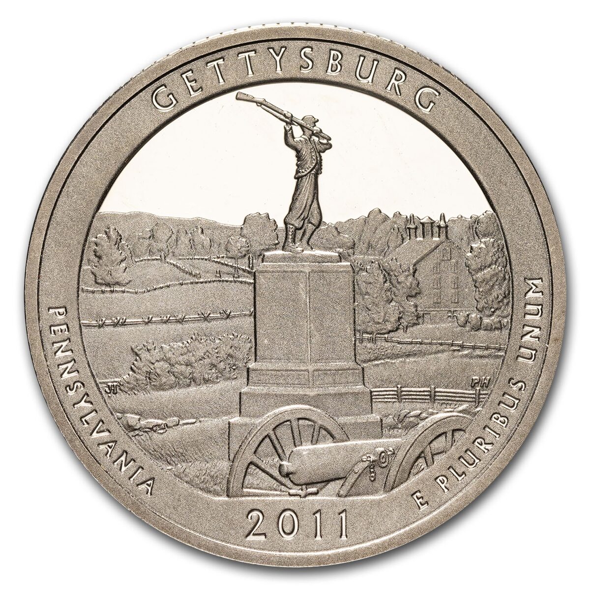 2011-S Quarter ATB Gettysburg Nat. Military Park Proof
