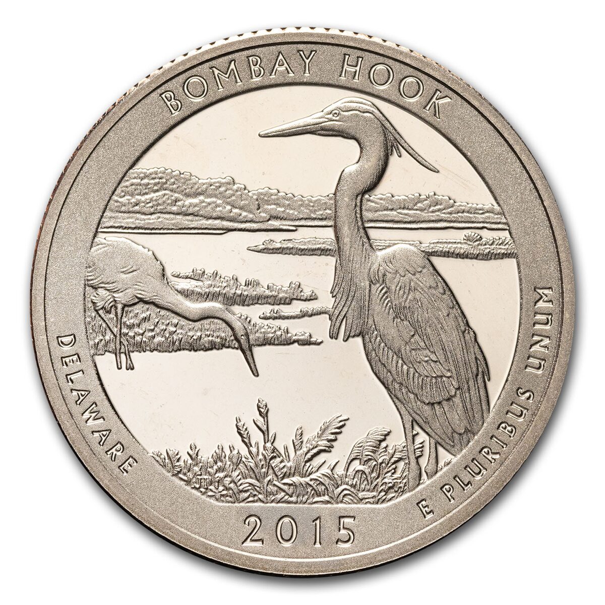 2015-S Quarter ATB Bombay Hook National Wildlife Gem Proof