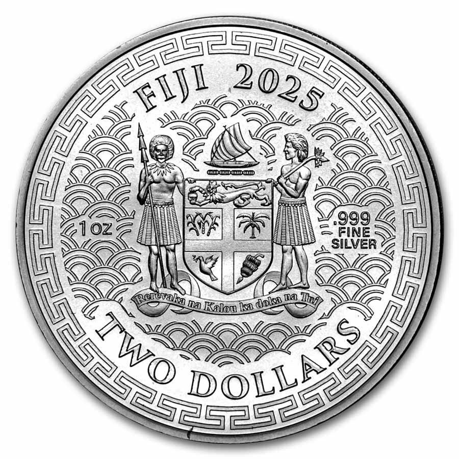 2025 Fiji 1 oz Silver Year Of The Snake BU-Matte UHR