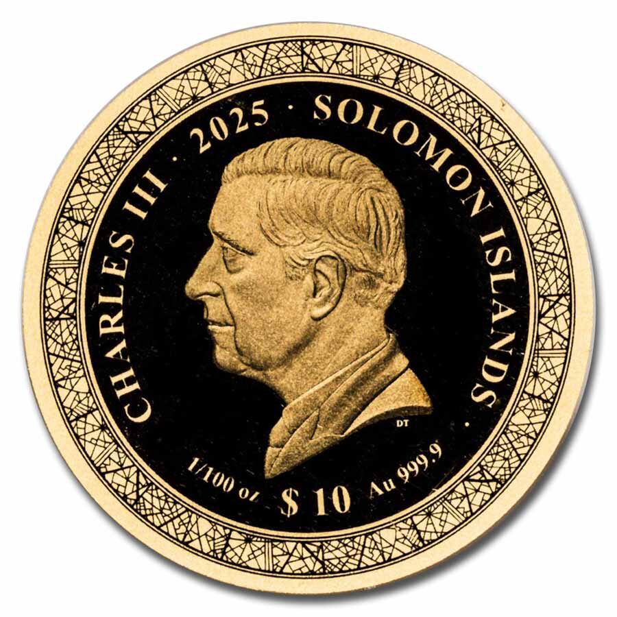 2025 Solomon Islands 1/100 oz Gold Sydney (Blister Pack)