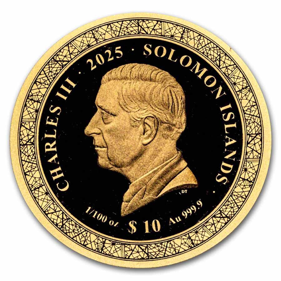 2025 Solomon Islands 1/100 oz Gold Dubai (Blister Pack)