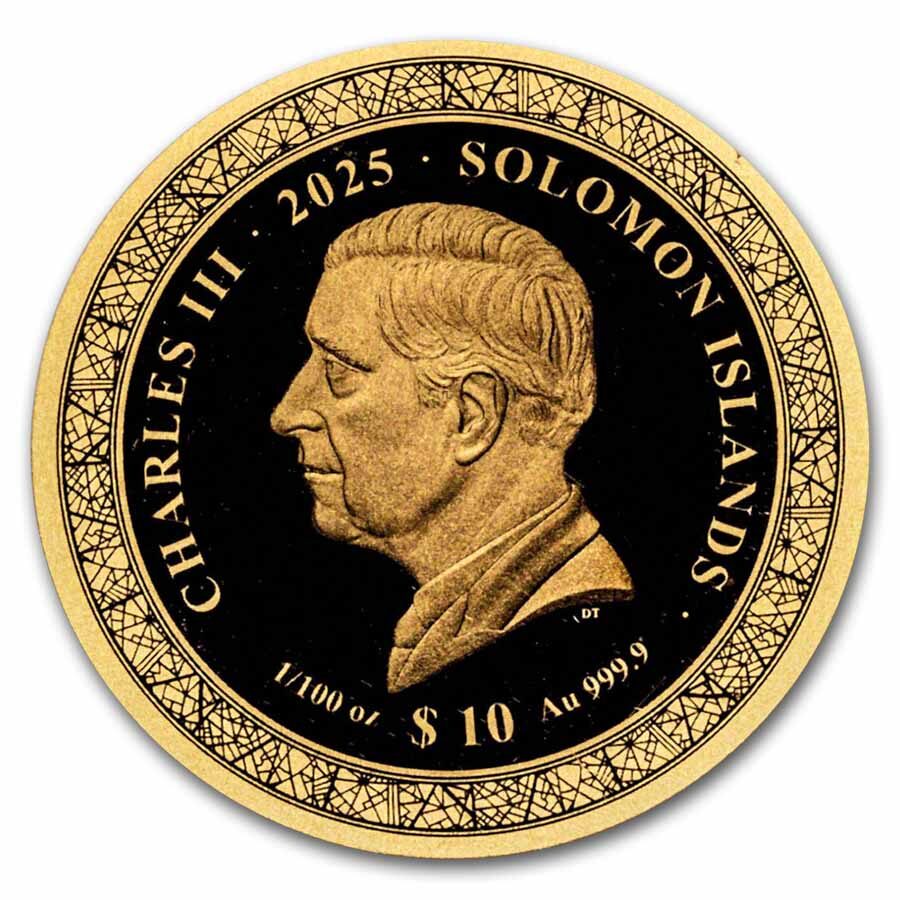 2025 Solomon Islands 1/100 oz Gold Beijing (Blister Pack)