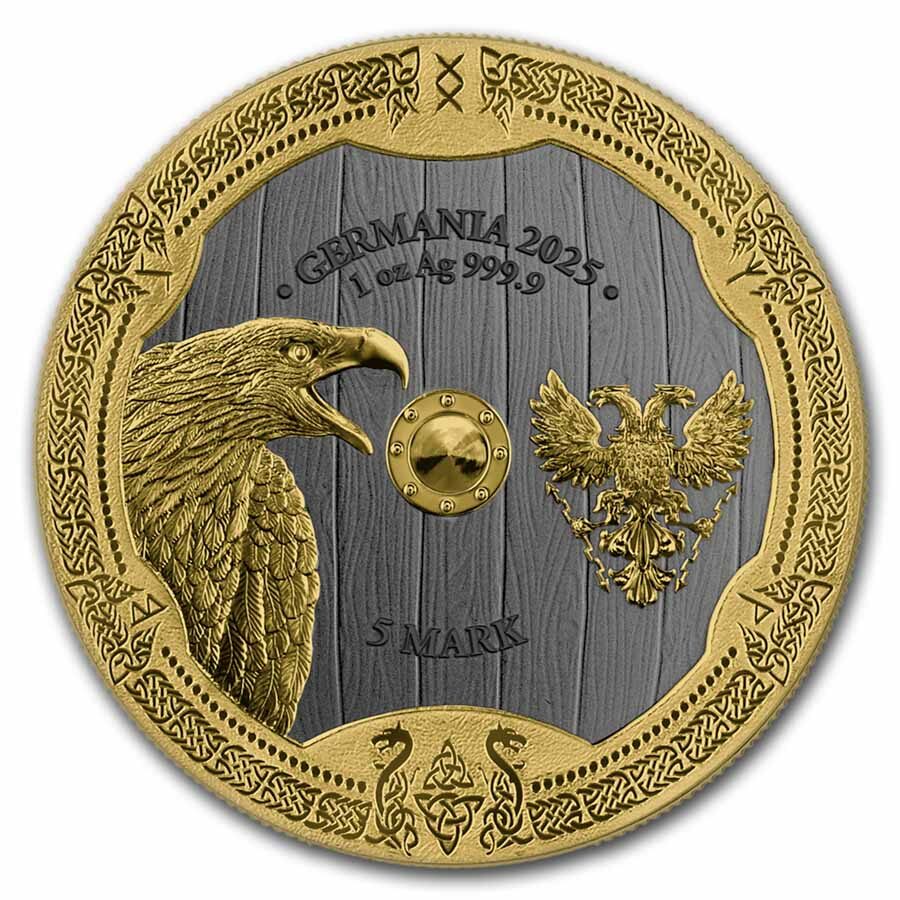 2025 Germania Valkyries: Arnhild Valhalla 1 oz Silver Round BU
